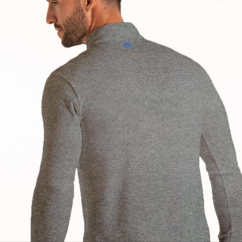 Twillory Performance Long Sleeve Polo soze M in grey